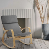 Ergonomische houten schommelstoelfauteuil met Scandinavisch design Aalborg Keuze