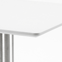 set 4 stoelen bar restaurants salontafel horeca 90x90cm wit just white 