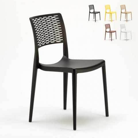 Polypropyleen stoelen voor cafè keuken en tuin stapelbaar Cross Aanbieding