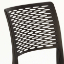 Chaise de cuisine salle à manger bar et jardin en polypropylène empilable et légère Cross Modèle
