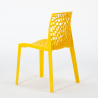 Horeca set met salontafel 90x90 cm en 4 stapelbare design stoelen Dustin 