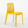 Horeca set met salontafel 90x90 cm en 4 stapelbare design stoelen Dustin 