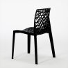 Lot De 4 Chaises Empilables Polypropylène Table Blanc 90x90cm Horeca Dustin White 
