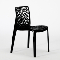 Lot De 4 Chaises Empilables Polypropylène Table Blanc 90x90cm Horeca Dustin White 