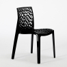 Lot De 4 Chaises Empilables Polypropylène Table Blanc 90x90cm Horeca Dustin White 