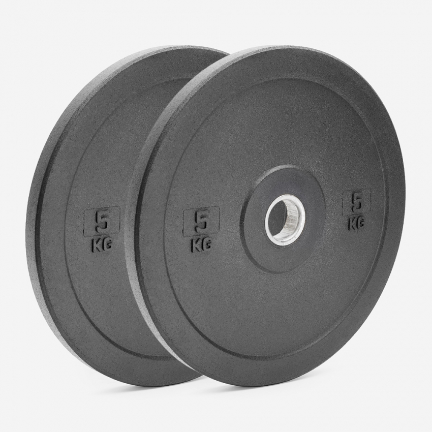 2 x disques olympiques haltère 5 kg caoutchouc cross training Bumper HD Promotion 2 x disques olympiques haltère 5 kg caoutchouc cross training Bumper HD Promotion