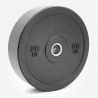 Lot de 2 disques olympiques haltères 20 kg caoutchouc cross training Bumper HD Offre