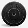 2 x disques de poids en caoutchouc 15 kg haltère olympique gym Bumper Training Offre