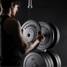 2 x disques de poids en caoutchouc 20 kg haltère olympique gym Bumper Training Remises