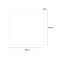 Rubberen vloertegels sportschool schokbestendig mat modulair 1x1m Puzzle HD Keuze