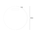 Ronde schokbestendige rubber mat diameter 50cm gym fitnes  20mm G-Mat Round Korting
