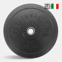 2 x disques 20 kg olympiques pour barre de cross-training en caoutchouc Bumper HD Italy Vente