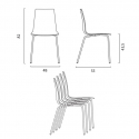 Ensemble d'extérieur 2 chaises design moderne table ronde 70 cm acier Remos 