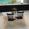 Table blanche 120x80 cm + 4 chaises design cuisine salle à manger Bounty Réductions
