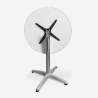 Industrieel design set met 2 stoelen en ronde tafel 70cm Factotum Kortingen