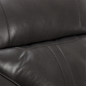 Fauteuil relax inclinable à bascule et pivotant en similicuir Sissi 