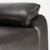 Fauteuil relax inclinable à bascule et pivotant en similicuir Sissi 
