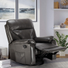 Fauteuil relax inclinable à bascule et pivotant en similicuir Sissi Prix