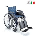 Zelfrijdende opvouwbare rolstoel voor ouderen met beensteun S14 Surace Verkoop