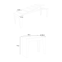 Console extensible 90x42-302cm table de salle à manger en bois blanc Isotta Catalogue