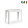 Console extensible 90x42-302cm table de salle à manger en bois blanc Isotta Vente