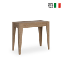Table console extensible 90x42-302cm bois de salle à manger Isotta Oak Vente