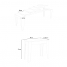 Console extensible 90x42-302cm table de salle à manger grise Isotta Concrete Catalogue