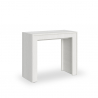 Console extensible 90x42-302cm table de salle à manger en bois blanc Mia Offre
