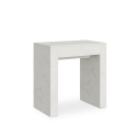 Console extensible 90x47-299cm table de salle à manger en bois blanc Allin Offre