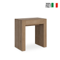 Console d'entrée table à manger extensible 78x47-299cm bois Allin Oak Vente
