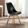 Chaise de salon et bar design scandinave avec coussin nordica Goblet 