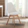 Set van 20 stoelen Goblet in Scandinavisch design met kussen Voorraad