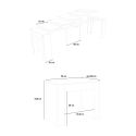 Witte Uitschuifbare console 90x42-302cm  keuken eetkamertafel Emy Catalogus