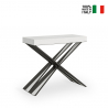 Console extensible design moderne table à manger blanche 90x40-300cm Diago Vente
