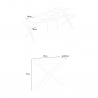 Console extensible design moderne table à manger blanche 90x40-300cm Diago Catalogue