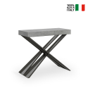 Console design extensible 90x40-300 cm table moderne Diago Concrete Vente