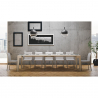 Console extensible 90x42-302cm table de salle à manger en bois blanc Isotta Réductions