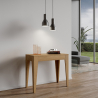 Table console extensible 90x42-302cm bois de salle à manger Isotta Oak Remises