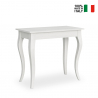 Console extensible 90x48-308cm table design classique blanche Olanda Offre