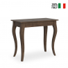 Table console extensible design classique 90x48-308cm bois Olanda Noix Offre