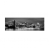 Impression paysage urbain toile de coton plastifié 120x40cm Black NYC Vente