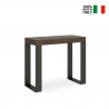 Table console extensible 90x40-300cm design bois métal Tecno Noix Offre