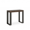 Table console extensible 90x40-300cm design bois métal Tecno Noix Vente
