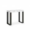 Console extensible 90x40-300cm table en marbre au design moderne Tecno Marble Vente