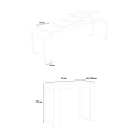 Console extensible 90x40-300cm table en marbre au design moderne Tecno Marble Catalogue