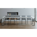 Uitschuifbare console 90x40-300cm modern design marmeren tafel Tecno Marble Kortingen