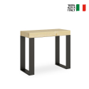 Table à manger console design extensible 90x40-300cm bois Tecno Nature Offre