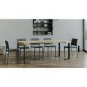 Table à manger console design extensible 90x40-300cm bois Tecno Nature Remises