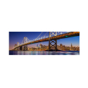 Peinture impression haute résolution ville pont 120x40cm Hello San Francisco Vente