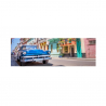 Impression couleurs vives peinture toile plastifiée ville voiture 120x40cm Cuba Vente